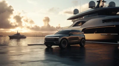 Luxury SUV by the Coast