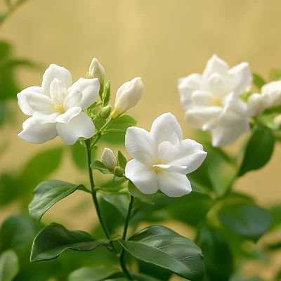 Close-up of White Jasmine Flower