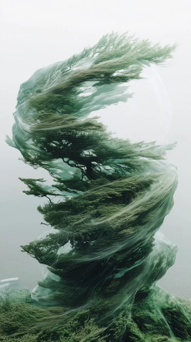 Wind Data Art Visualization