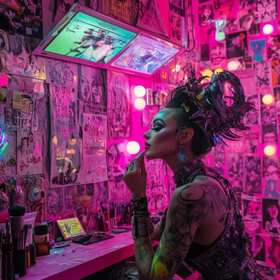 Cyberpunk Cabaret Performer