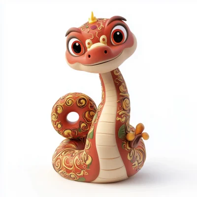 3D Cartoon Snake