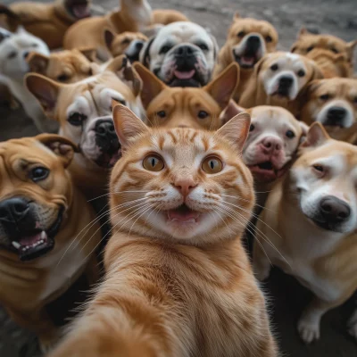 Cheeky Cat Selfie