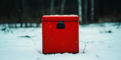 Red Box in Snow