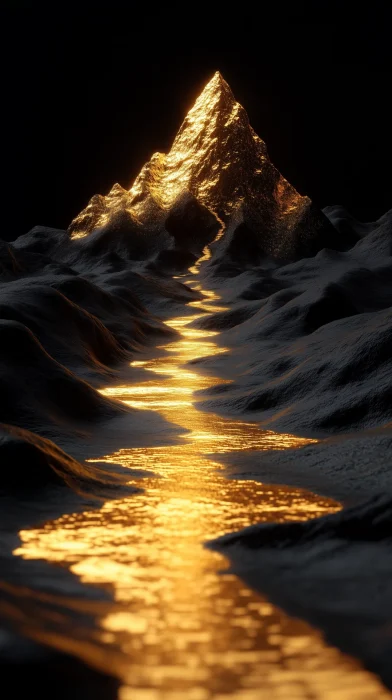 Glowing Gold Path