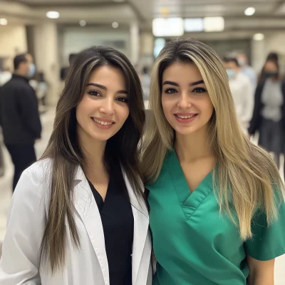 Mother and Daughter in Hospital