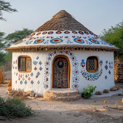 Traditional Bhunga House in Kutch