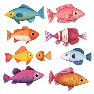 Colorful Fish Illustration