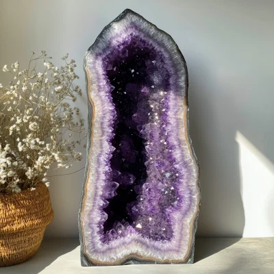 Deep Purple Amethyst Geode