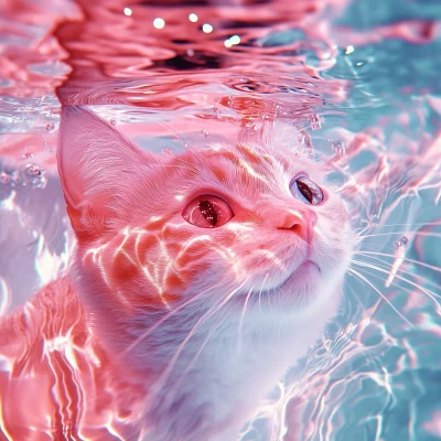 Cat Swimming