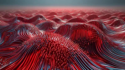 Surreal Red Dunes