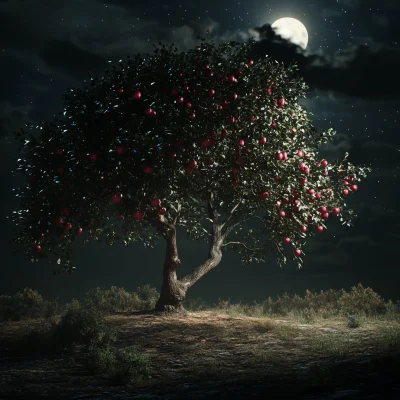 Moonlit Apple Tree