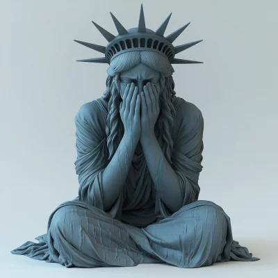 Weeping Statue of Liberty