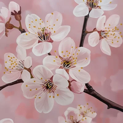 Cherry Blossom Closeup