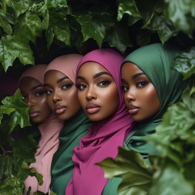 Elegant Muslimah Women