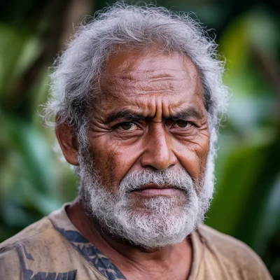 Polynesian Farmer Portrait