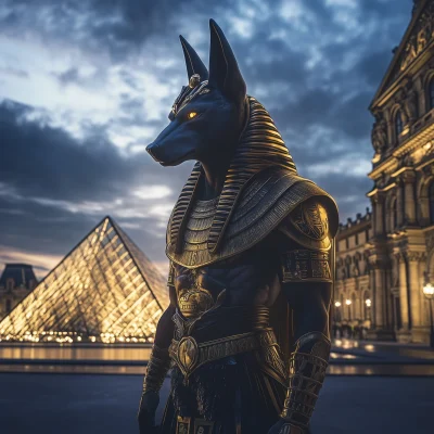 Majestic Egyptian God in Paris