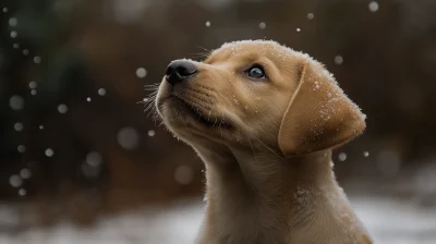 Puppy’s First Snow