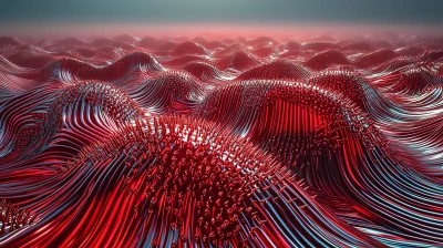 Surreal Red Dunes