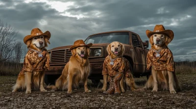 Golden Retriever Rap Crew