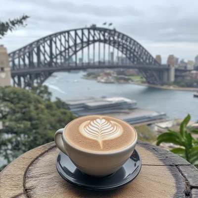 Flat White with Latte Art