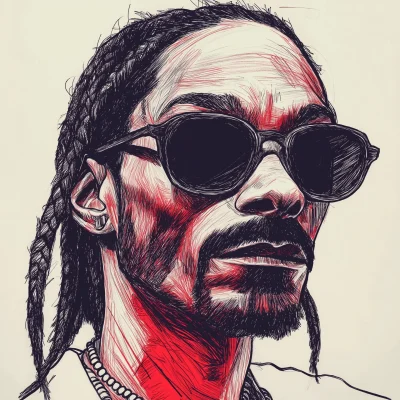 Scissor Cut Snoop Dogg Sketch