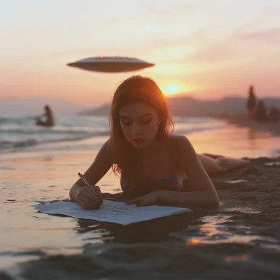 Cinematic Sunset Writer