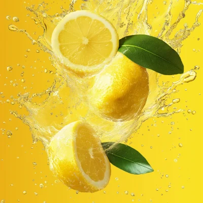 Refreshing Lemon Drink Ad