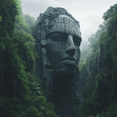 Monumental Head Statue