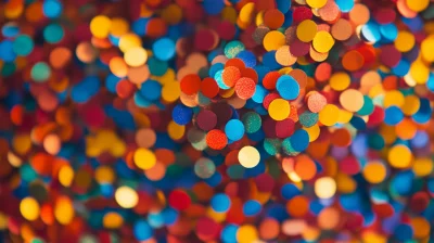 Colorful Floating Confetti