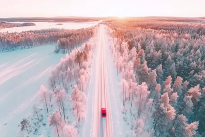 Driving Through a Winter Wonderland