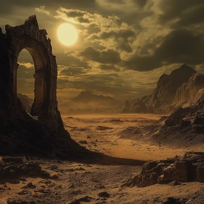 Desolate Desert Ruins