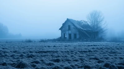 Foggy Rural Field