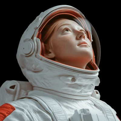 Young Female Astronaut