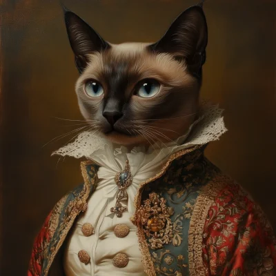 Royal Feline Portrait