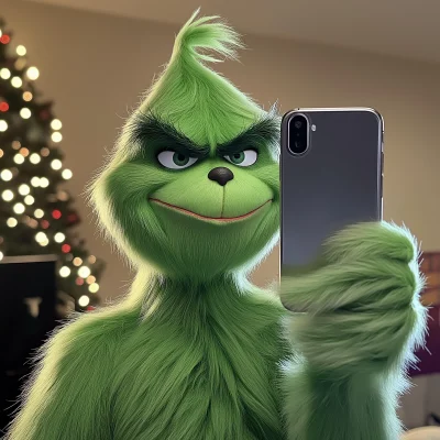 The Grinch Taking a Selfie