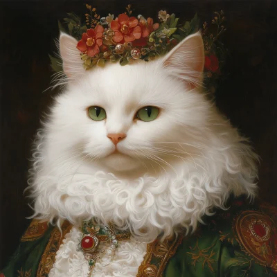 Royal Cat Portrait