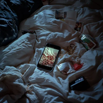 Phone on Bed