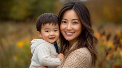 Chinese Mother with Child