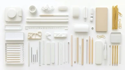 Neatly Arranged Stationery