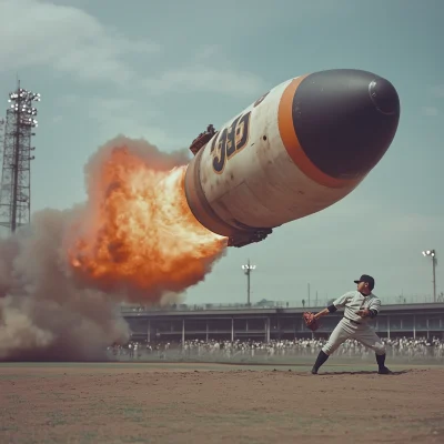 Pitch from a Japanese Baseball Player