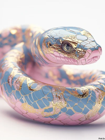 Elegant Pink Snake