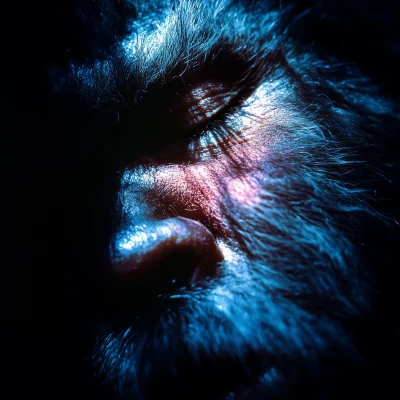 Bigfoot in Blue Light