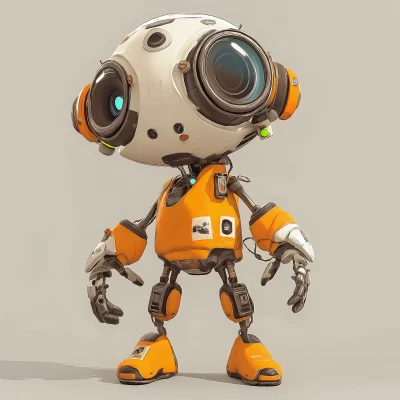 3D Tiny Robot Character Design