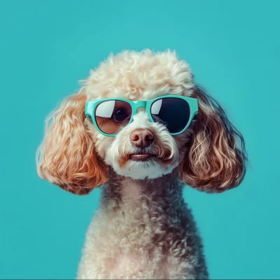 Cool Poodle in Sunglasses