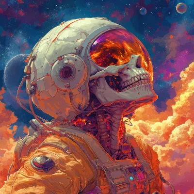 Surreal Cosmic Astronaut