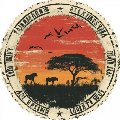 Tanzania Circle Stamp