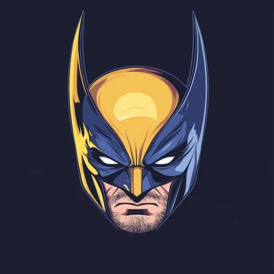 Wolverine Face Illustration