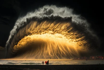 Beach Storm View