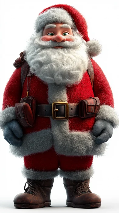 Stylized Santa Claus Character