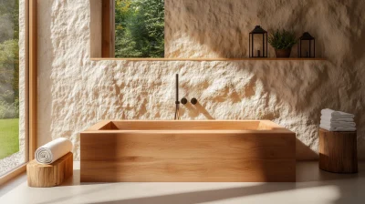 Rustic Serenity in a Bathroom